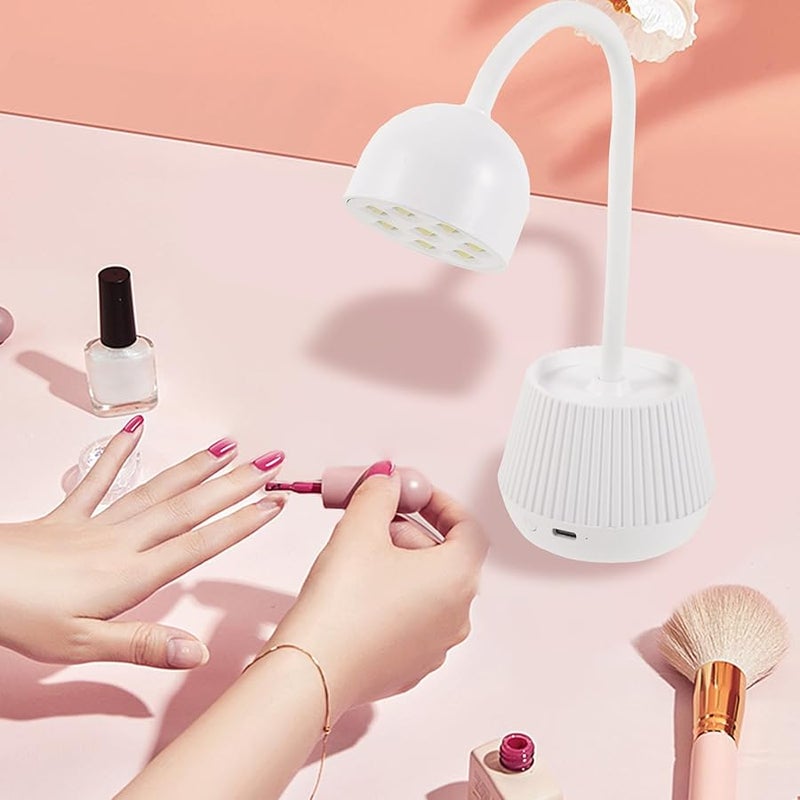 Nolitoys مصباح أظافر LED بالأشعة فوق البنفسجية بقوة 24 واط مع عنق قابل للتعديل لأظافر الجل، مانيكير احترافي - Image 4